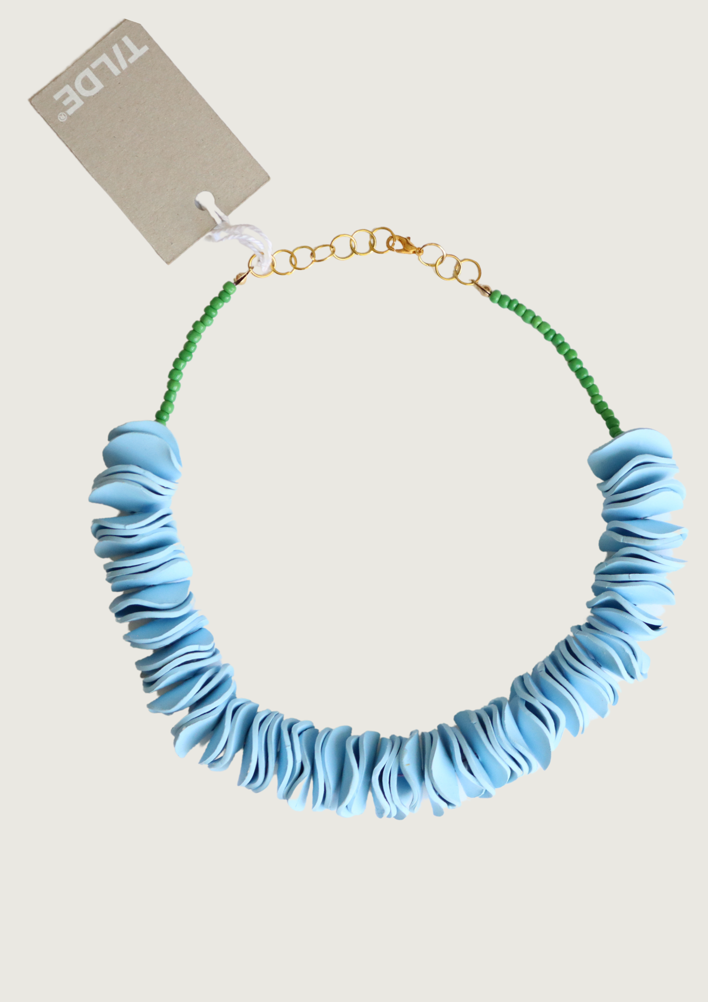 COLLAR CELESTE VERDE NARCISA