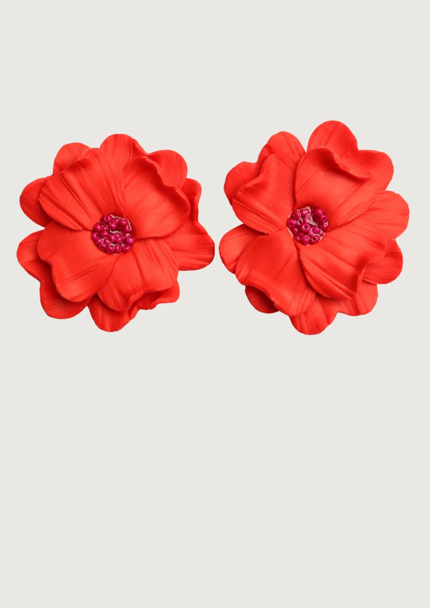 AROS FLORES ROJAS ROSAL MOSTACILLAS FUCSIA