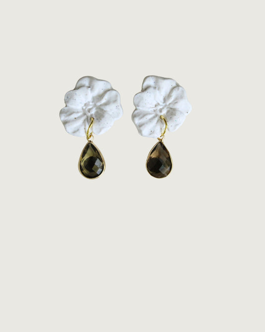 AROS FLOR MARÍA BLANCO PIEDRA CAFÉ