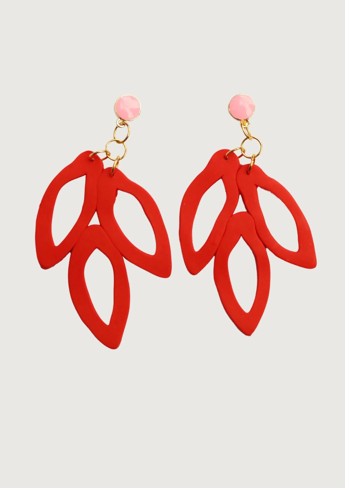 AROS HOJAS ROJO ROSADO ESPIGA