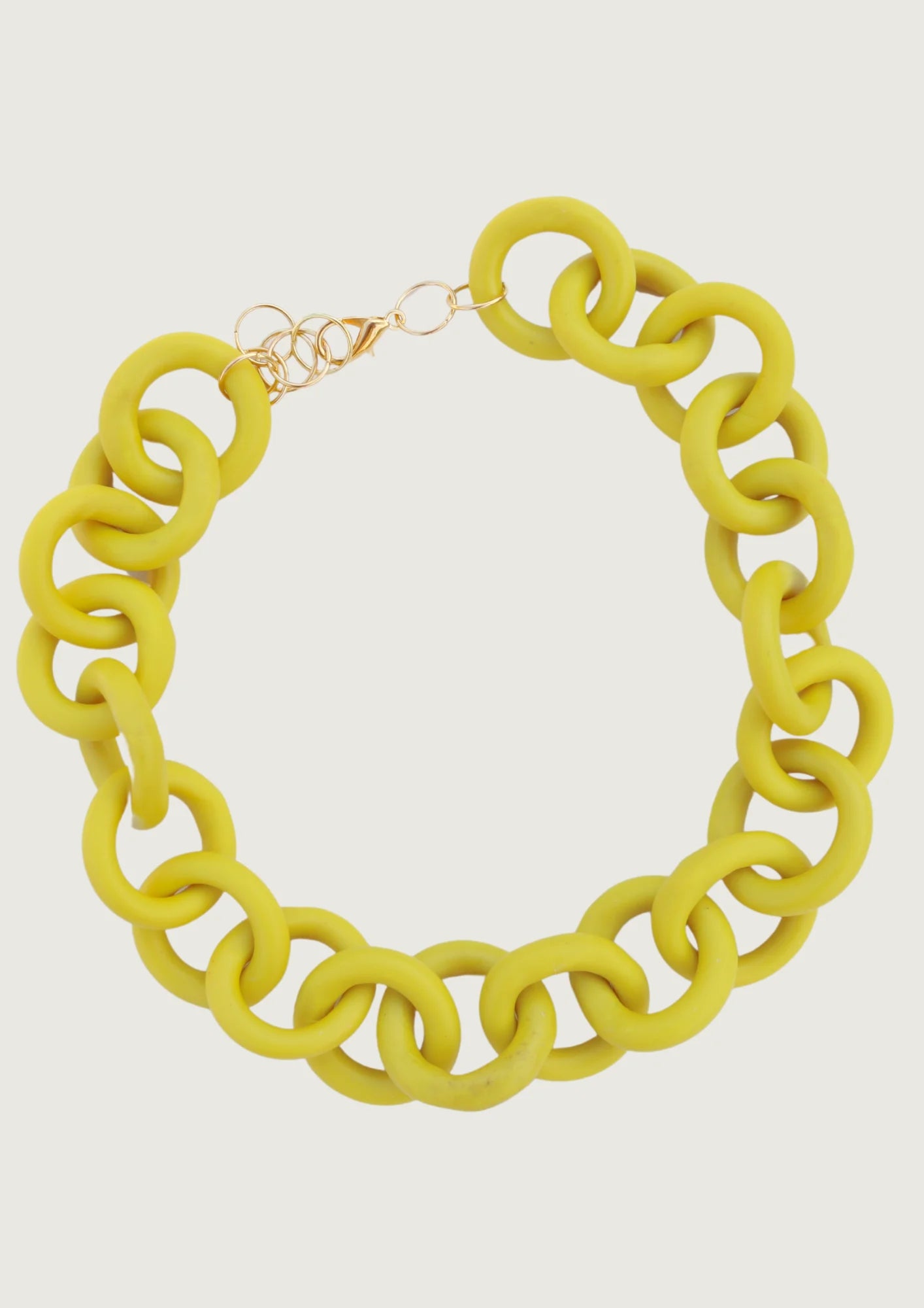 COLLAR ESLABÓN AMARILLO
