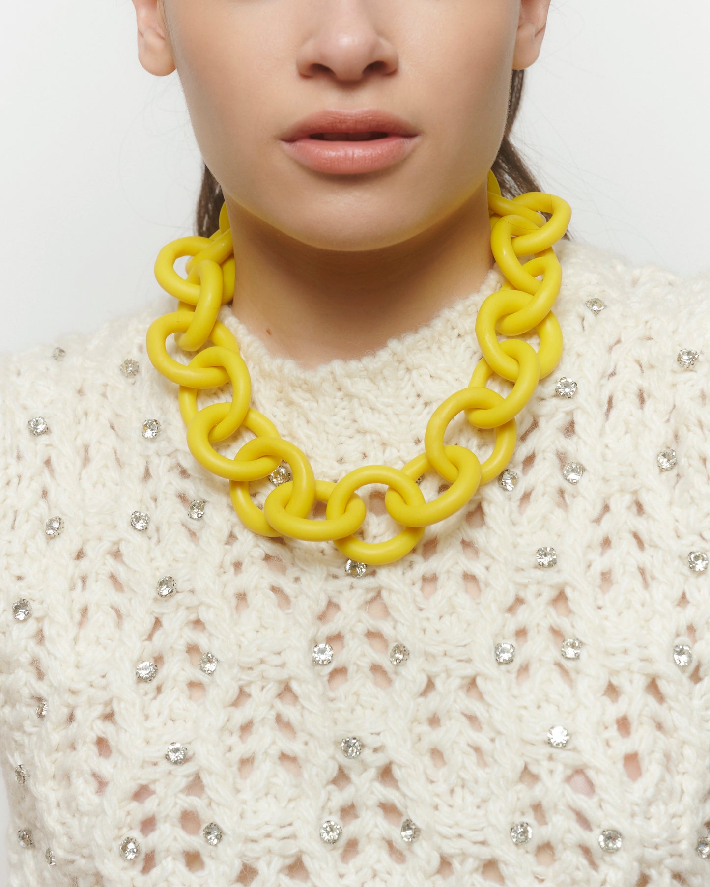 COLLAR ESLABÓN AMARILLO
