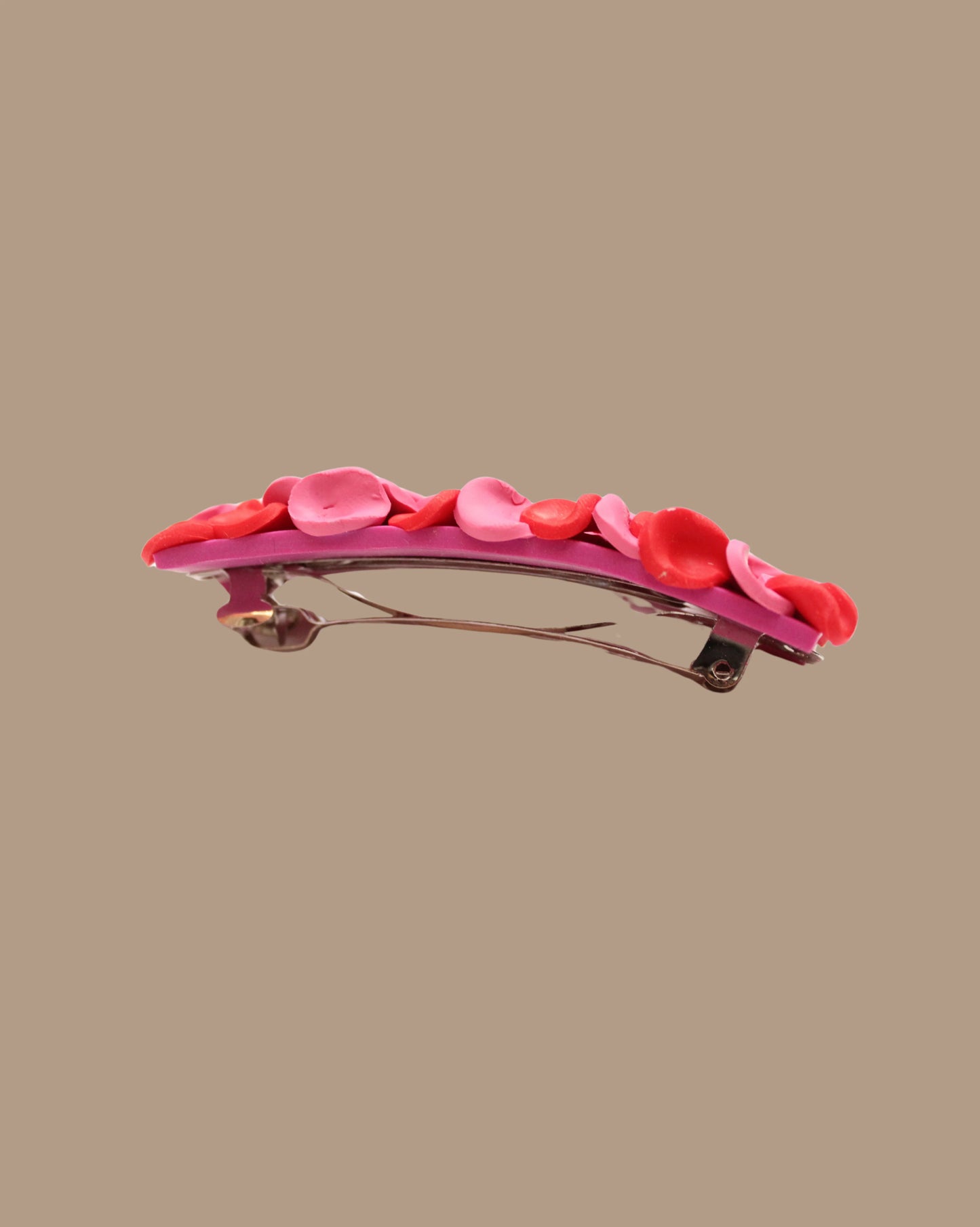 PINCHE ROJO ROSADO ESCAMAS