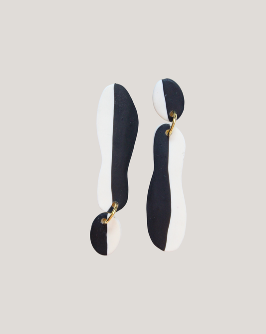 AROS DUO BLANCO Y NEGRO IRREGULARES