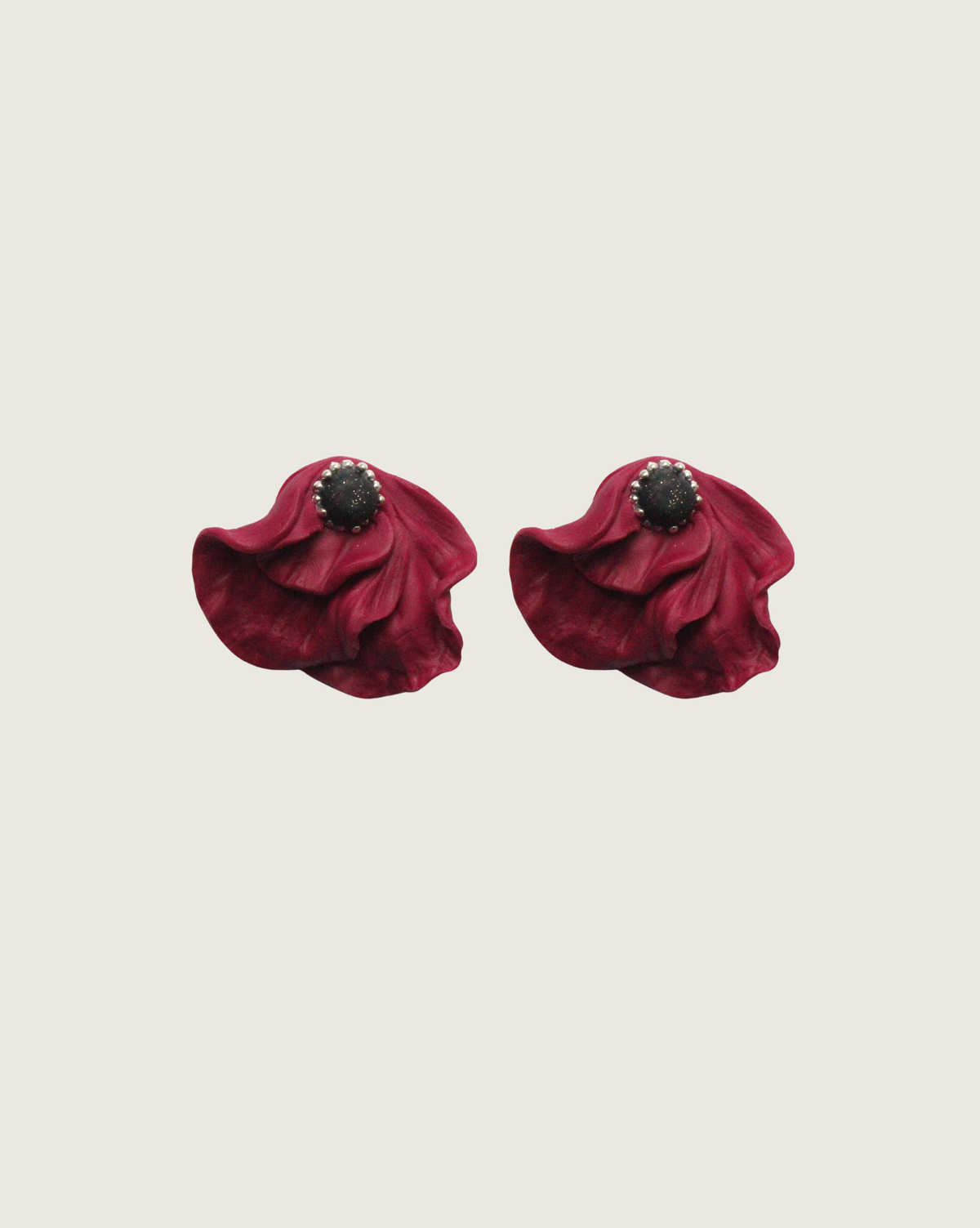 AROS FLOR BURDEO NEGRO