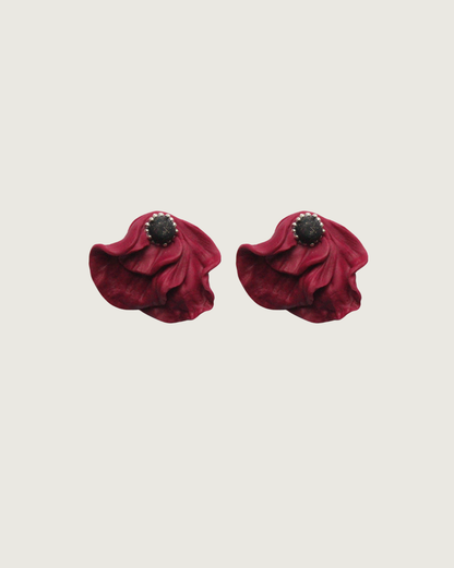 AROS FLOR BURDEO NEGRO
