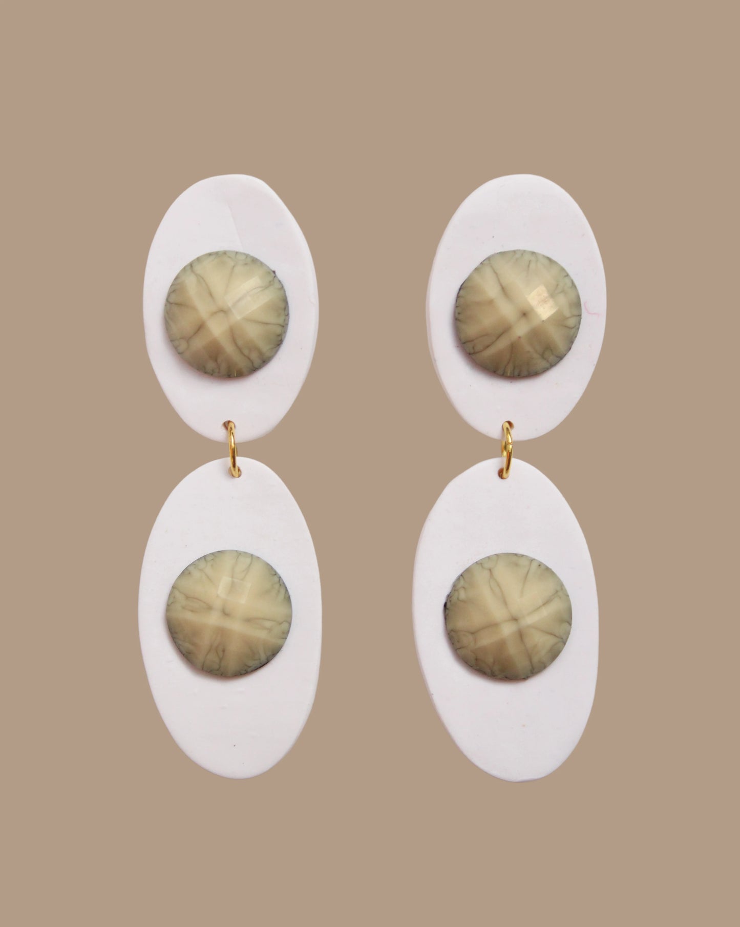 AROS BLANCO PIEDRA BEIGE SOPHIE