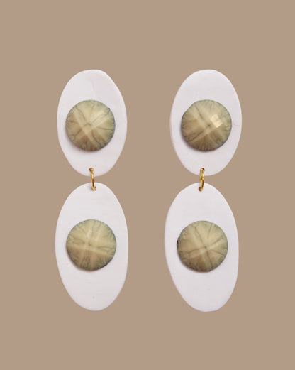 AROS BLANCO PIEDRA BEIGE SOPHIE
