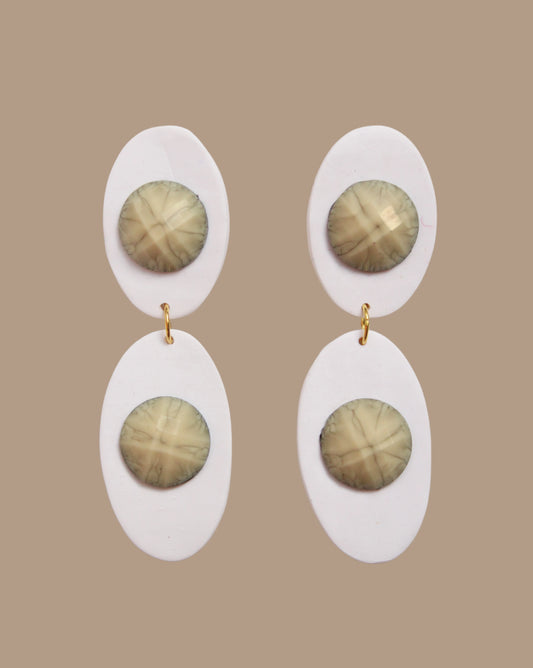AROS BLANCO PIEDRA BEIGE SOPHIE