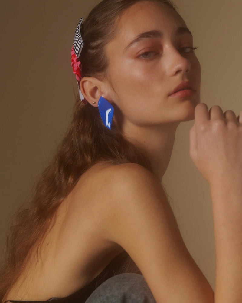 AROS AZUL BRILLO HOJUELA