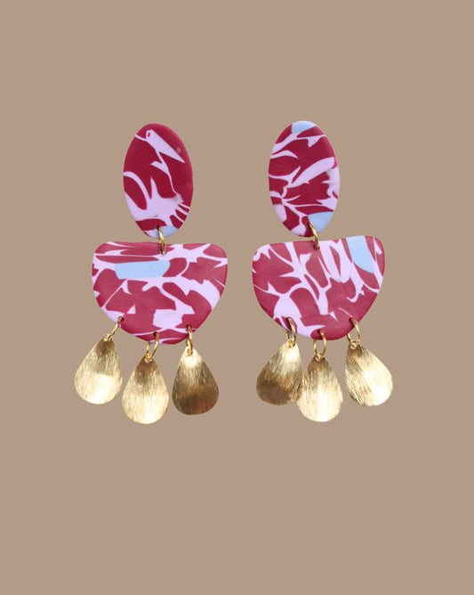AROS BURDEO ROSADO CELESTE MEDALLAS AURELÍE