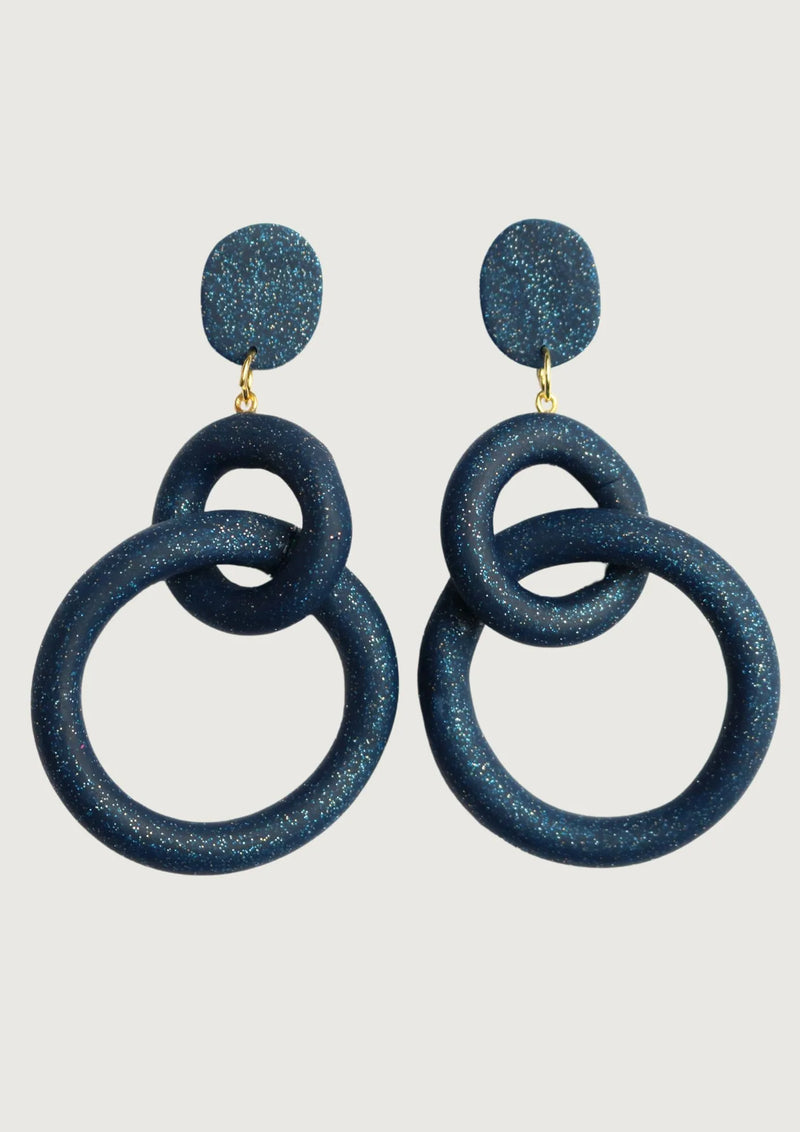 AROS CADENA AZUL BRILLO CHAIN