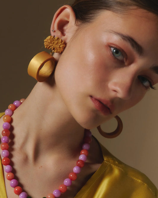 AROS DORADO FLORES CLAVEL