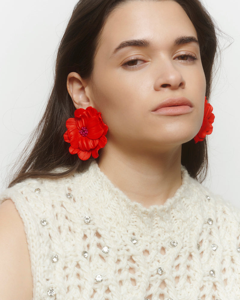 AROS FLORES ROJAS ROSAL MOSTACILLAS FUCSIA