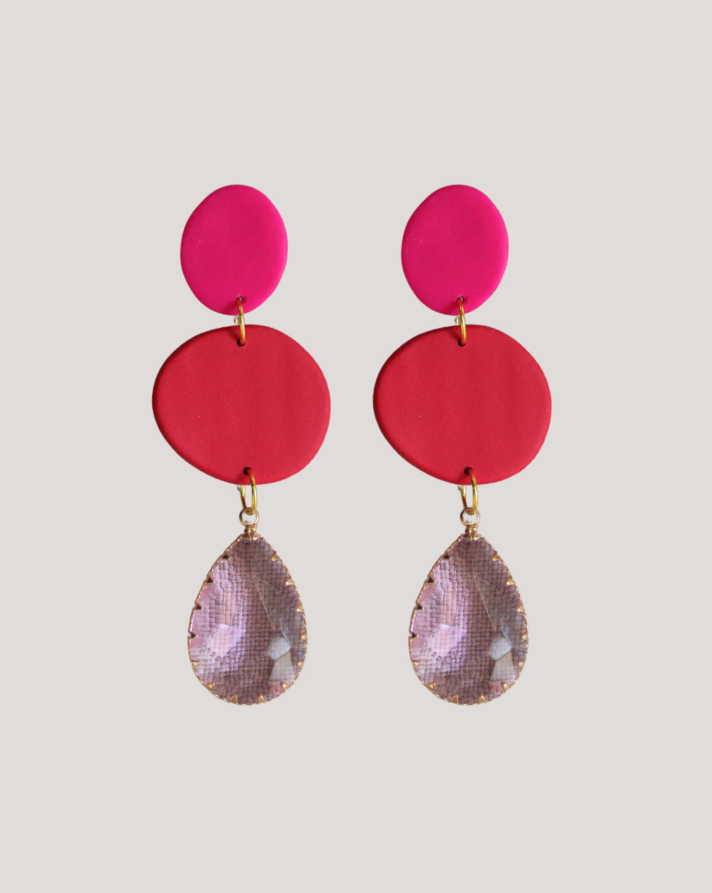 AROS FUCSIA ROJO PIEDRA ROSA SIENNA