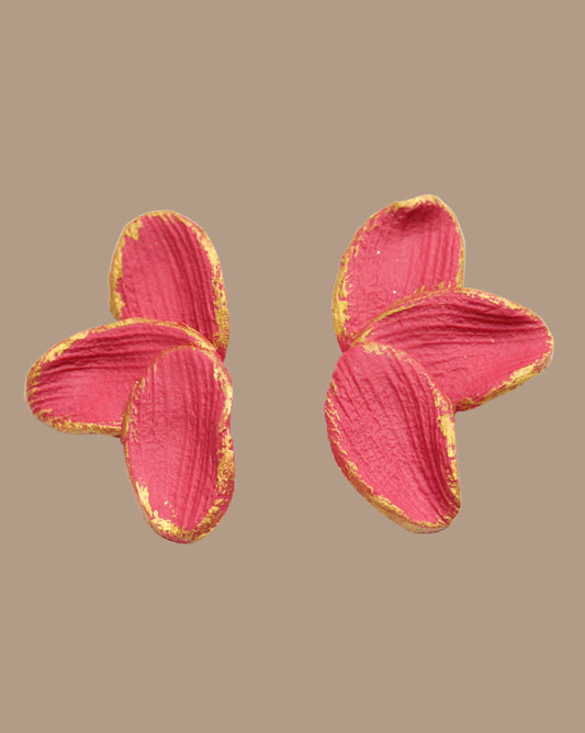 AROS ROJO SANDÍA MEDIA FLOR VIOLETA