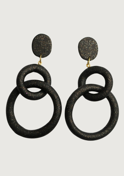 AROS ESLABON NEGRO BRILLO CHAIN