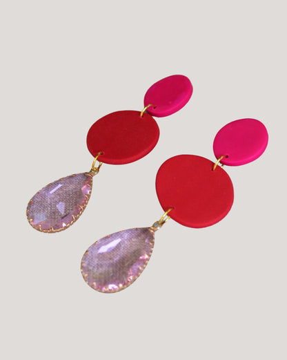 AROS FUCSIA ROJO PIEDRA ROSA SIENNA