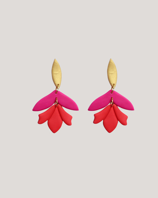 AROS PIKAS FUCSIA ROJO DORADO