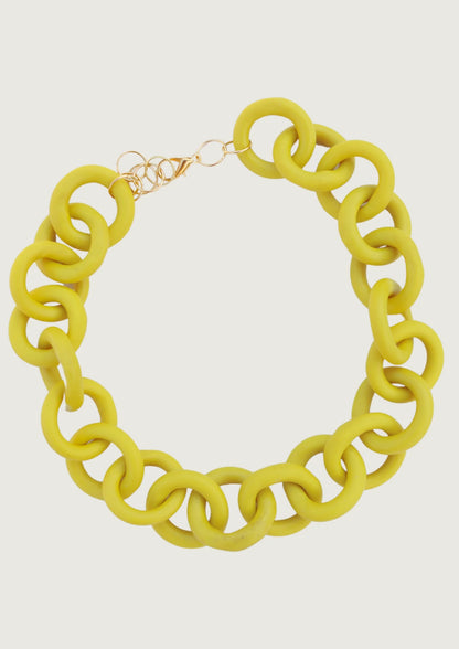 COLLAR ESLABÓN AMARILLO