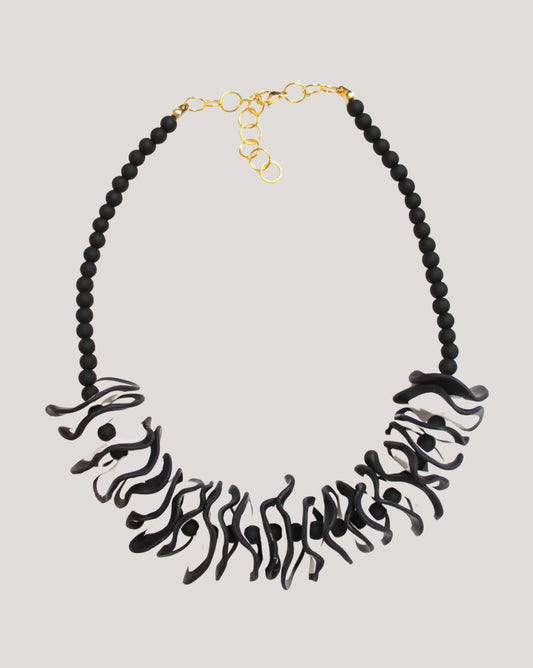 COLLAR BLANCO NEGRO JUANA