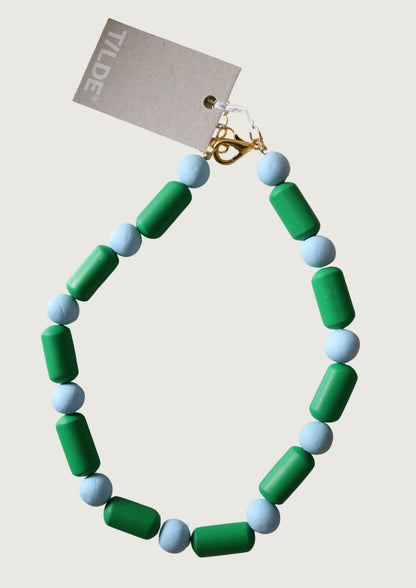 COLLAR VERDE CELESTE DUO