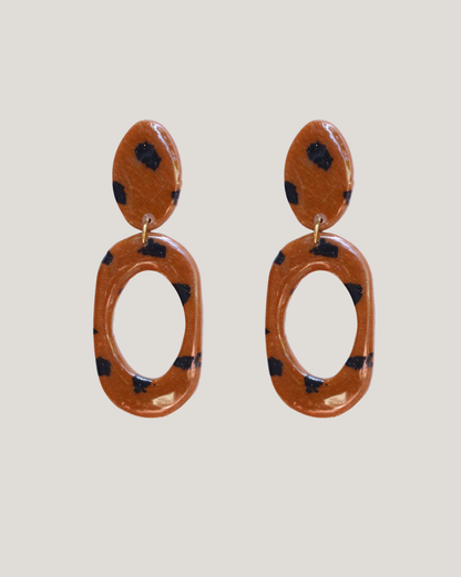 AROS LEOPARDO NEGRO CAFÉ