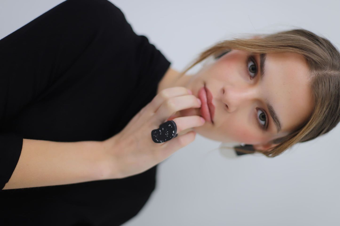 AROS GRAFÍTO + ANILLO DESTELLO