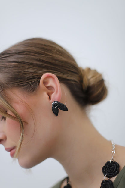 AROS LÍA + COLLAR ROSAS