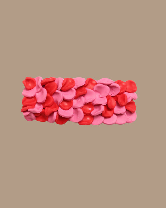 PINCHE ROJO ROSADO ESCAMAS