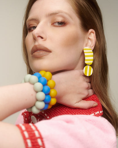 PULSERA PELOTAS COLORES